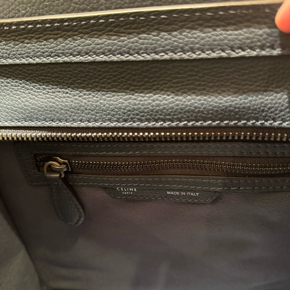 Celine - Micro Luggage Handbag in Baby Drummed Calfskin - Picture 9 of 16